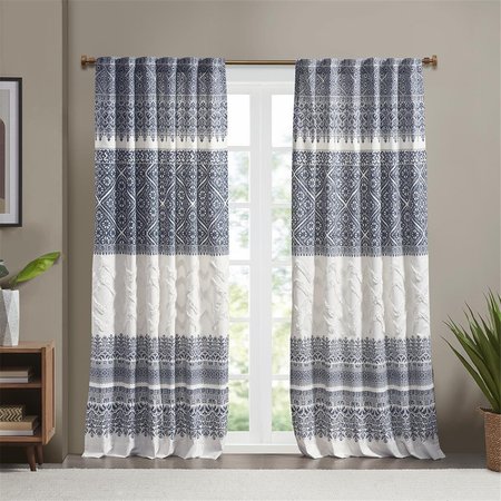 INK PLUS IVY KIDS Ink Plus Ivy Navy 100 Percent Window Curtain Panel with Lining II40-1182